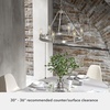 image:imageHunter  Saddlewood 6light Brushed Nickel Large Chandelier Dimmable Casual Style Wagon Wheel Shaped for Bedrooms Kitchens Dining Living Rooms  19034