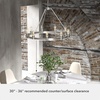 image:imageHunter  Saddlewood 9light Brushed Nickel Large Chandelier Dimmable Casual Style Wagon Wheel Shaped for Bedrooms Kitchens Dining Living Rooms  19031