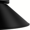 image:imageHunter  Skyflow 1Light Matte Black Outdoor Flush Mount Ceiling Light Dimmable Modern Style Cone Shaped for Bedrooms Kitchens Dining Living Rooms  46022