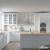 image:imageHunter  Southcrest 4Light Distressed White Casual Style Dimmable Medium Size Chandelier for Bedrooms Kitchens Dining Living Rooms  19639