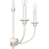 image:imageHunter  Southcrest 4Light Distressed White Casual Style Dimmable Medium Size Chandelier for Bedrooms Kitchens Dining Living Rooms  19639