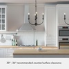 image:imageHunter  Southcrest 4Light Matte Black Casual Style Dimmable Medium Size Chandelier for Bedrooms Kitchens Dining Living Rooms  19638