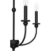 image:imageHunter  Southcrest 4Light Matte Black Casual Style Dimmable Medium Size Chandelier for Bedrooms Kitchens Dining Living Rooms  19638