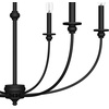 image:imageHunter  Southcrest 6Light Matte Black Large Chandelier Dimmable Casual Style Candle Shaped for Bedrooms Kitchens Dining Living Rooms  19634
