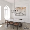 image:imageHunter  Southcrest 6Light Matte Black Large Chandelier Dimmable Casual Style Candle Shaped for Bedrooms Kitchens Dining Living Rooms  19634