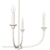 image:imageHunter  Southcrest 6Light Matte Black Large Chandelier Dimmable Linear Shaped for Bedrooms Kitchens Dining Living Rooms  19644Distressed White