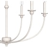 image:imageHunter  Southcrest 6light Distressed White Large Chandelier Dimmable Casual Style Candle Shaped for Bedrooms Kitchens Dining Living Rooms  19635