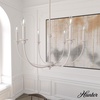 image:imageHunter  Southcrest 6light Distressed White Large Chandelier Dimmable Casual Style Candle Shaped for Bedrooms Kitchens Dining Living Rooms  19635