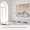 image:imageHunter  Southcrest 6light Distressed White Large Chandelier Dimmable Casual Style Candle Shaped for Bedrooms Kitchens Dining Living Rooms  19635