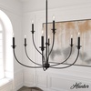 image:imageHunter  Southcrest 9light Matte Black Large Chandelier Dimmable Casual Style Candle Shaped for Bedrooms Kitchens Dining Living Rooms  19632