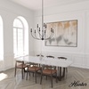image:imageHunter  Southcrest 9light Matte Black Large Chandelier Dimmable Casual Style Candle Shaped for Bedrooms Kitchens Dining Living Rooms  19632
