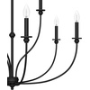 image:imageHunter  Southcrest 9light Matte Black Large Chandelier Dimmable Casual Style Candle Shaped for Bedrooms Kitchens Dining Living Rooms  19632