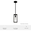 image:imageHunter  Squire Manor 1light Matte Black Mini Pendant Light Dimmable Modern Style Rectangle Shaped for Bedrooms Kitchens Dining Living Rooms  19769