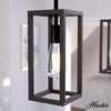 image:imageHunter  Squire Manor 1light Matte Black Mini Pendant Light Dimmable Modern Style Rectangle Shaped for Bedrooms Kitchens Dining Living Rooms  19769