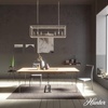 image:imageHunter  Squire Manor 5light Chrome Extra Large Chandelier Dimmable Modern Style Linear Shaped for Bedrooms Kitchens Dining Living Rooms  19998
