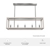image:imageHunter  Squire Manor 5light Chrome Extra Large Chandelier Dimmable Modern Style Linear Shaped for Bedrooms Kitchens Dining Living Rooms  19998