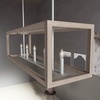 image:imageHunter  Squire Manor 5light Matte Black Extra Large Chandelier Dimmable Modern Style Linear Shaped for Bedrooms Kitchens Dining Living Rooms  19090Brushed Nickel