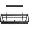 image:imageHunter  Squire Manor 5light Matte Black Extra Large Chandelier Dimmable Modern Style Linear Shaped for Bedrooms Kitchens Dining Living Rooms  19090Matte Black