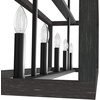 image:imageHunter  Squire Manor 5light Matte Black Extra Large Chandelier Dimmable Modern Style Linear Shaped for Bedrooms Kitchens Dining Living Rooms  19090Matte Black