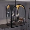 image:imageHunter  Starklake 6light Noble Bronze Large Chandelier Dimmable Wagon Wheel Shaped for Bedrooms Kitchens Dining Living Rooms  19041