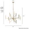image:imageHunter  Sunjai 12light Alturas Gold Extra Large Chandelier Dimmable Formal Style Candle Shaped for Bedrooms Kitchens Dining Living Rooms  19529