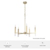 image:imageHunter  Sunjai 5light Alturas Gold Large Chandelier Dimmable Formal Style Candle Shaped for Bedrooms Kitchens Dining Living Rooms  19523