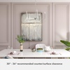 image:imageHunter  Sunjai 5light Brushed Nickel Large Chandelier Dimmable Formal Style Candle Shaped for Bedrooms Kitchens Dining Living Rooms  19522