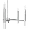 image:imageHunter  Sunjai 5light Brushed Nickel Large Chandelier Dimmable Formal Style Candle Shaped for Bedrooms Kitchens Dining Living Rooms  19522