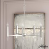 image:imageHunter  Sunjai 5light Brushed Nickel Large Chandelier Dimmable Formal Style Candle Shaped for Bedrooms Kitchens Dining Living Rooms  19522