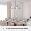 image:imageHunter  Sunjai 9light Brushed Nickel Extra Large Chandelier Dimmable Formal Style Candle Shaped for Bedrooms Kitchens Dining Living Rooms  19520