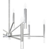 image:imageHunter  Sunjai 9light Brushed Nickel Extra Large Chandelier Dimmable Formal Style Candle Shaped for Bedrooms Kitchens Dining Living Rooms  19520
