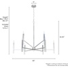 image:imageHunter  Sunjai 9light Brushed Nickel Extra Large Chandelier Dimmable Formal Style Candle Shaped for Bedrooms Kitchens Dining Living Rooms  19520