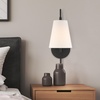 image:imageHunter  Valley Park 1Light Medium Size Sconce with Dimmer Switch Transitional Style Bulb Included Adjustable Head for Bedrooms Kitchens Dining Living Rooms Nooks Matte BlackMatte Black