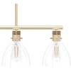 image:imageHunter  Van Nuys 4light Alturas Gold Large Chandelier Dimmable Transitional Style Linear Shaped for Bedrooms Kitchens Dining Living Rooms  48037Alturas Gold