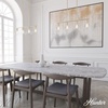 image:imageHunter  Van Nuys 4light Alturas Gold Large Chandelier Dimmable Transitional Style Linear Shaped for Bedrooms Kitchens Dining Living Rooms  48037Alturas Gold