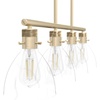 image:imageHunter  Van Nuys 4light Alturas Gold Large Chandelier Dimmable Transitional Style Linear Shaped for Bedrooms Kitchens Dining Living Rooms  48037Alturas Gold