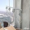image:imageHunter  Van Nuys 4light Alturas Gold Large Chandelier Dimmable Transitional Style Linear Shaped for Bedrooms Kitchens Dining Living Rooms  48037Brushed Nickel
