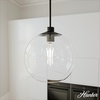 image:imageHunter  Xidane 1Light Matte Black Medium Size Pendant Light Dimmable MidCentury Modern Style Globe Shaped for Bedrooms Kitchens Dining Living Rooms  19512