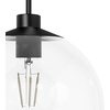 image:imageHunter  Xidane 1Light Matte Black Medium Size Pendant Light Dimmable MidCentury Modern Style Globe Shaped for Bedrooms Kitchens Dining Living Rooms  19512
