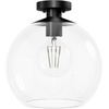 image:imageHunter  Xidane 1Light Matte Black Medium Size Pendant Light Dimmable MidCentury Modern Style Globe Shaped for Bedrooms Kitchens Dining Living Rooms  19512