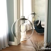 image:imageHunter  Xidane 1light Brushed Nickel Medium Size Pendant Light Dimmable Mid Century Modern Style Globe Shaped for Bedrooms Kitchens Dining Living Rooms  19754Brushed Nickel