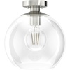 image:imageHunter  Xidane 1light Brushed Nickel Medium Size Pendant Light Dimmable Mid Century Modern Style Globe Shaped for Bedrooms Kitchens Dining Living Rooms  19754Brushed Nickel