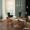 image:imageHunter  Xidane 1light Brushed Nickel Medium Size Pendant Light Dimmable Mid Century Modern Style Globe Shaped for Bedrooms Kitchens Dining Living Rooms  19754Brushed Nickel