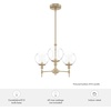 image:imageHunter  Xidane 3light Alturas Gold Medium Size Chandelier Dimmable Mid Century Modern Style Candle Shaped for Bedrooms Kitchens Dining Living Rooms  19739Alturas Gold