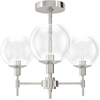 image:imageHunter  Xidane 3light Alturas Gold Medium Size Chandelier Dimmable Mid Century Modern Style Candle Shaped for Bedrooms Kitchens Dining Living Rooms  19739Brushed Nickel