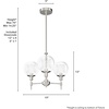 image:imageHunter  Xidane 3light Alturas Gold Medium Size Chandelier Dimmable Mid Century Modern Style Candle Shaped for Bedrooms Kitchens Dining Living Rooms  19739Brushed Nickel