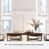 image:imageHunter  Xidane 5light Alturas Gold Extra Large Chandelier Dimmable Mid Century Modern Style Linear Shaped for Bedrooms Kitchens Dining Living Rooms  19747Brushed Nickel