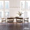 image:imageHunter  Xidane 5light Alturas Gold Extra Large Chandelier Dimmable Mid Century Modern Style Linear Shaped for Bedrooms Kitchens Dining Living Rooms  19747Alturas Gold