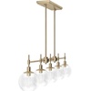 image:imageHunter  Xidane 5light Alturas Gold Extra Large Chandelier Dimmable Mid Century Modern Style Linear Shaped for Bedrooms Kitchens Dining Living Rooms  19747Alturas Gold