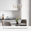 image:imageHunter  Xidane 5light Alturas Gold Large Chandelier Dimmable Mid Century Modern Style Round Shaped for Bedrooms Kitchens Dining Living Rooms  19741Alturas Gold